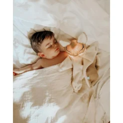 MY HUMMY Doudou renard mecanisme + bouillote + appli bluethoot Ecru-Beige