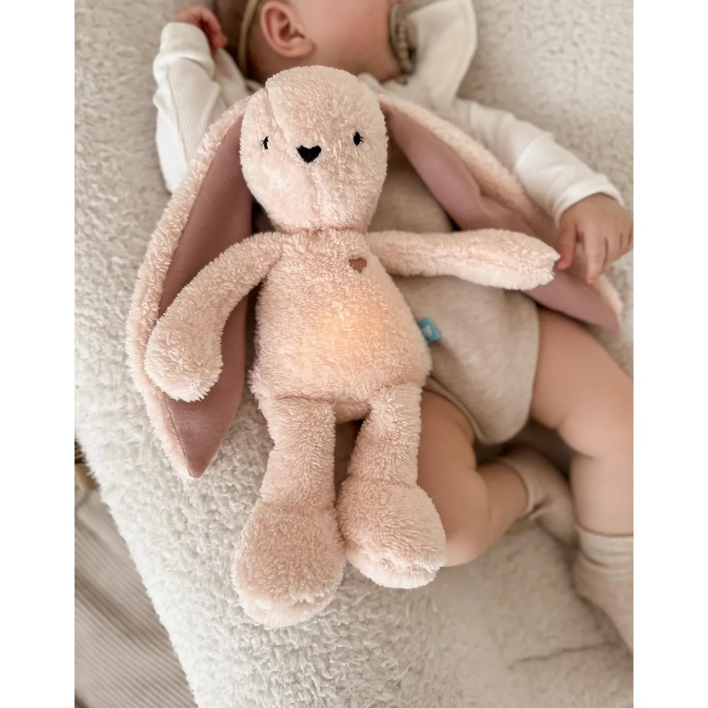 MY HUMMY Peluche Lapin Duo 5en1 avec bouillote Rose