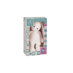 MY HUMMY Peluche Lapin mechanism + appli bluethoot Ecru-Rose