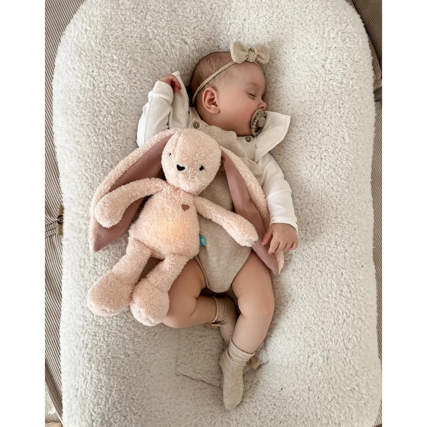 MY HUMMY Peluche Lapin mechanism + appli bluethoot Rose