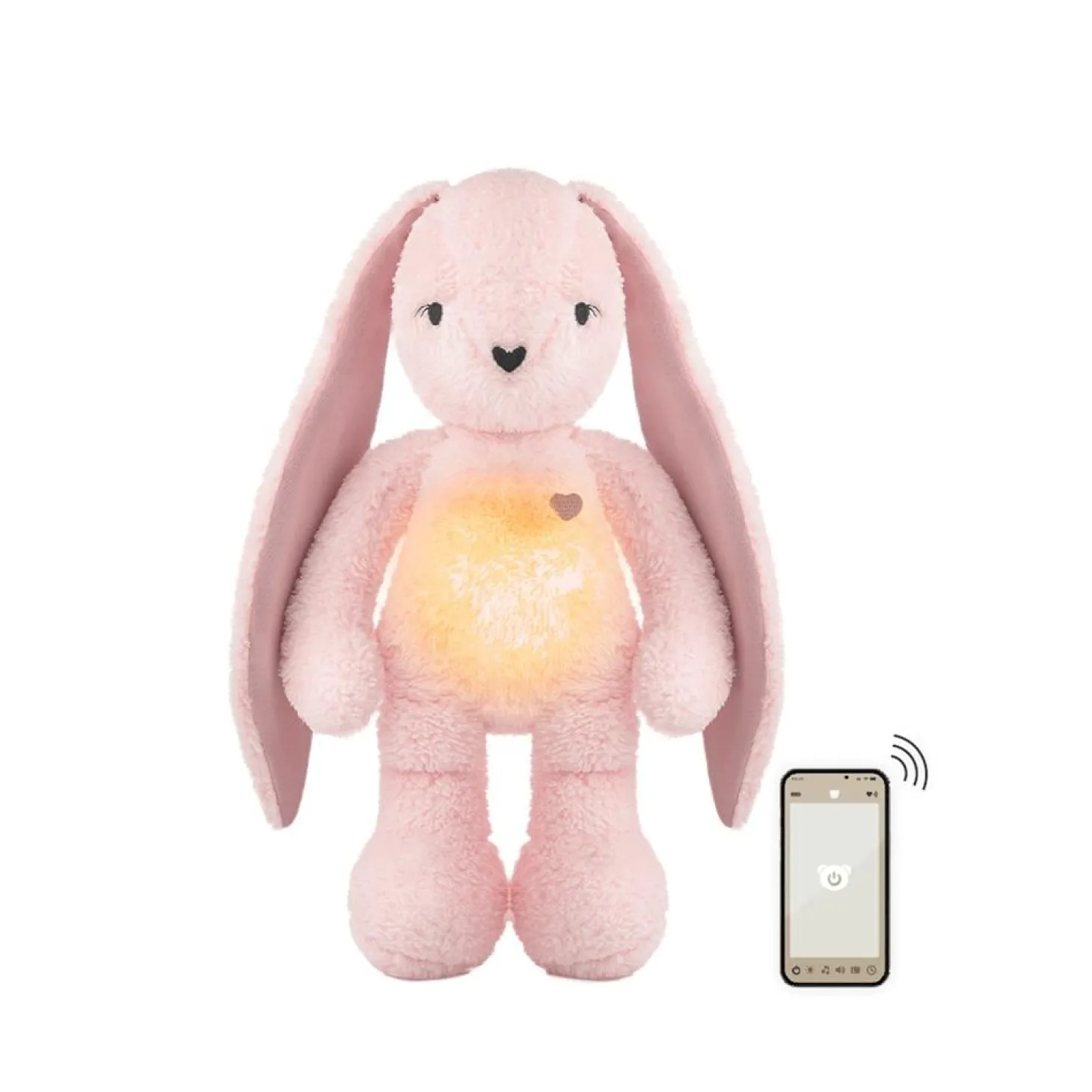 MY HUMMY Peluche Lapin mechanism + appli bluethoot Rose