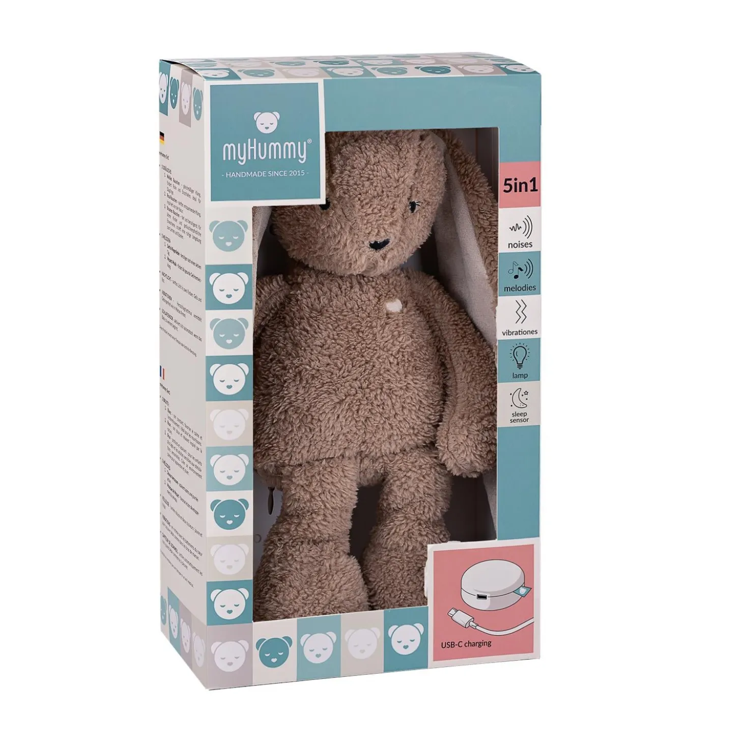 MY HUMMY Peluche Lapin mechanism 5en1 Brown