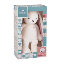 MY HUMMY Peluche Lapin mechanism 5en1 Ecru-Rose