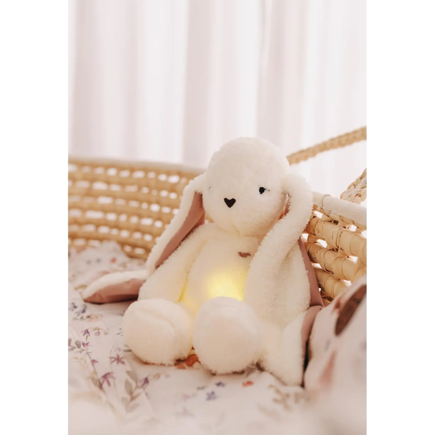 MY HUMMY Peluche Lapin mechanism 5en1 Ecru-Rose