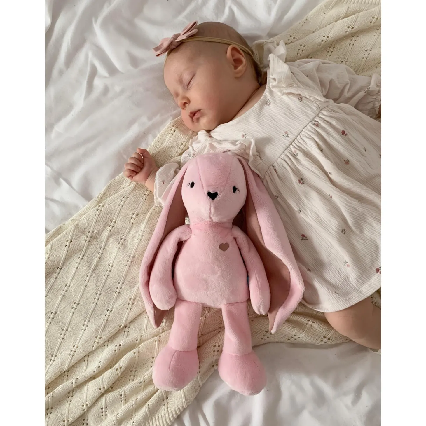MY HUMMY Peluche musicale Lapin minky mechanism MS02 Rose