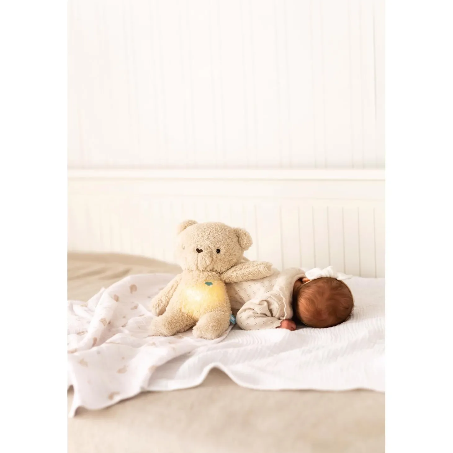 MY HUMMY Peluche Ours Duo 5en1 avec bouillote Beige