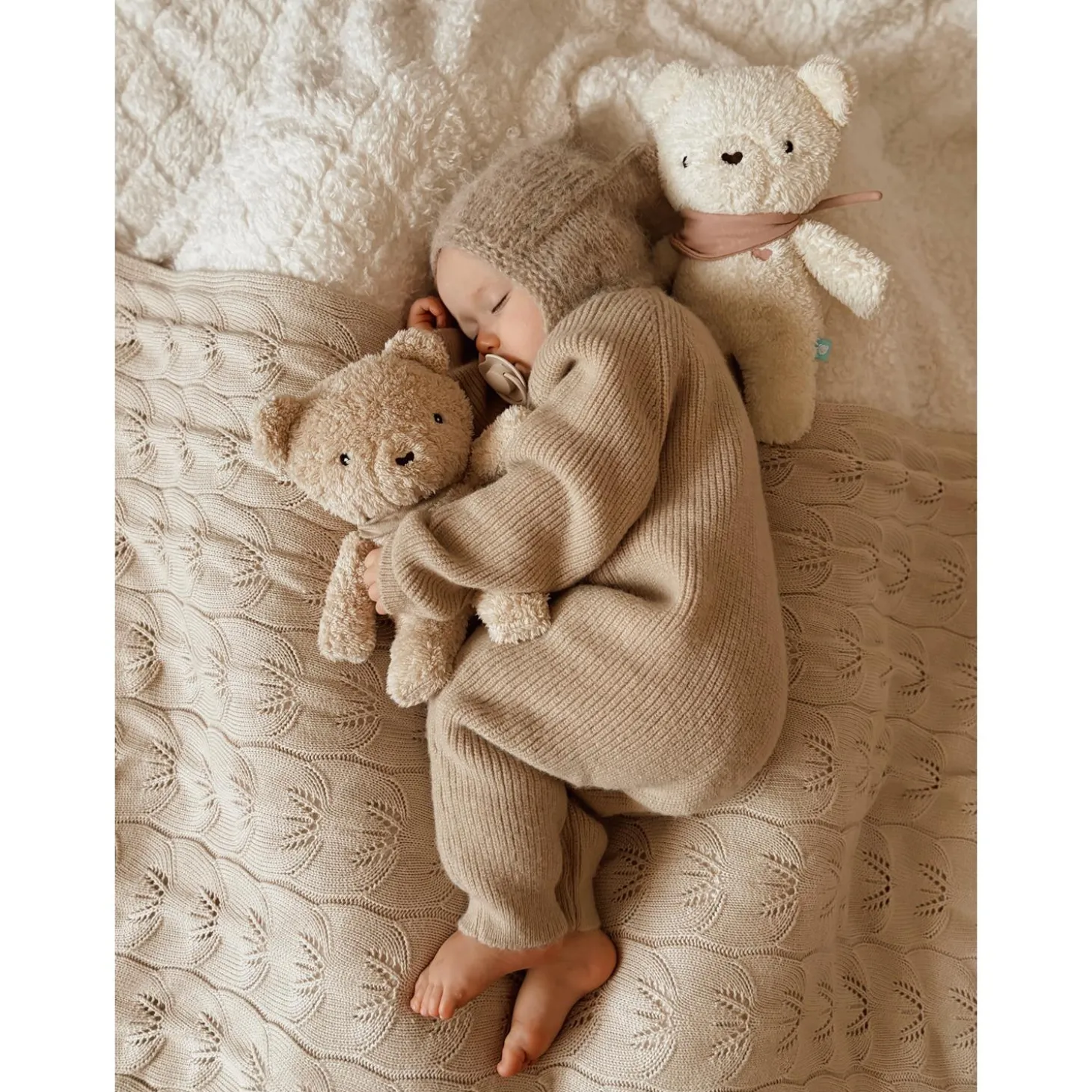 MY HUMMY Peluche Ours mechanisme + bouillote + appli bluethoot Beige