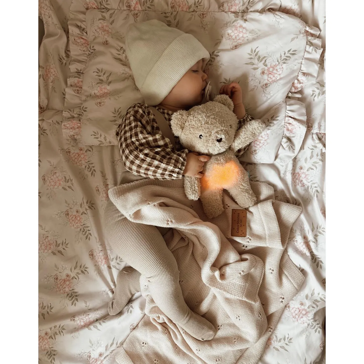MY HUMMY Peluche Ours mechanisme + bouillote + appli bluethoot Beige
