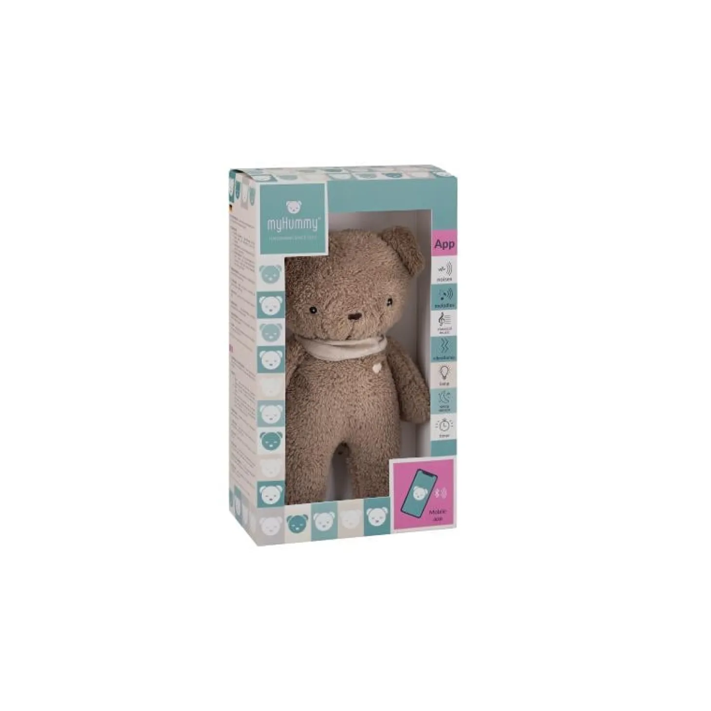 MY HUMMY Peluche Ours mechanism + appli bluethoot Brown