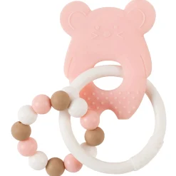 Nattou                    Anneau de dentition silicone et billes    Souris