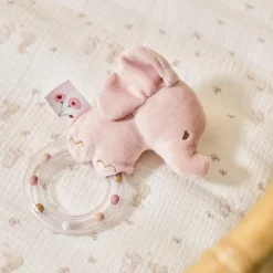 Nattou Anneau Hochet L'eléphant Fanfan Rose