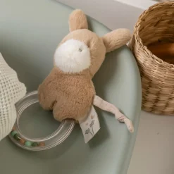 Nattou Anneau Hochet Âne Loulou Caramel