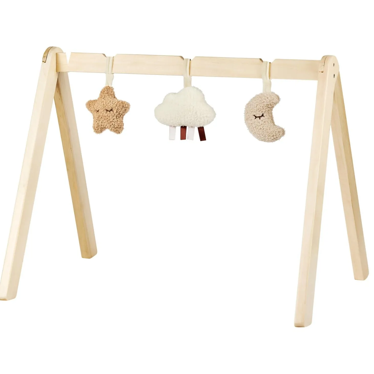 Nattou Arches en bois avec jouets à Suspendre Teddy Bois/ Naturel