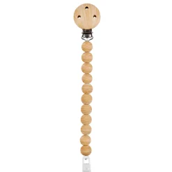 Nattou                    Attache-sucette façon bois Silicone    Brun
