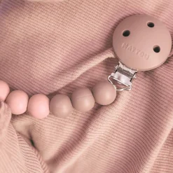 Nattou Attache-sucette fondu couleurs Silicone Rose
