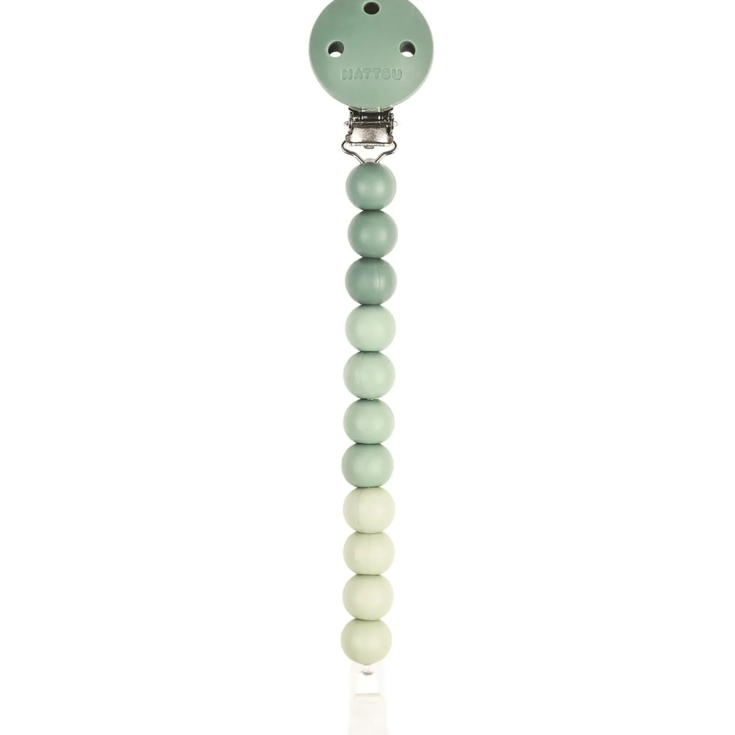 Nattou Attache-sucette fondu Silicone Vert