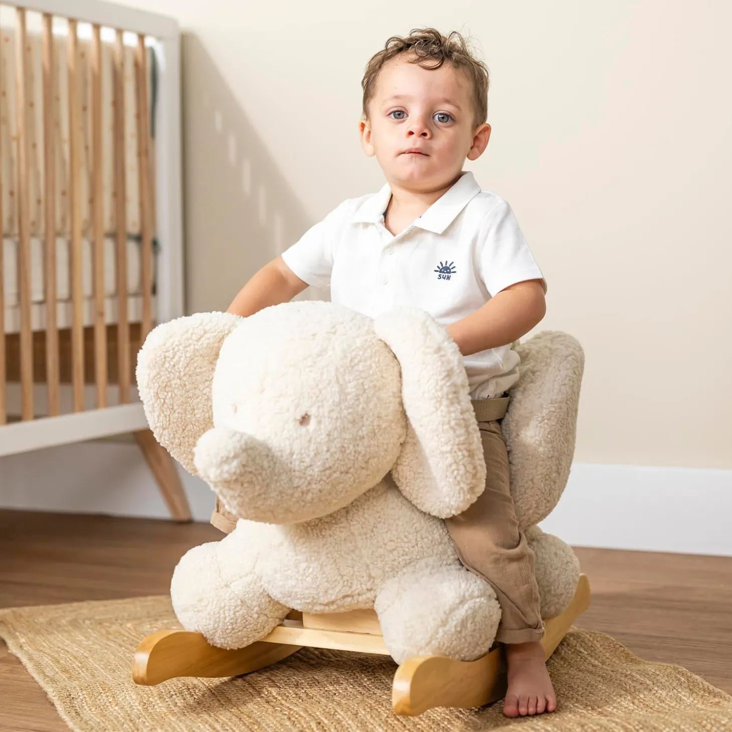 Nattou Bascule Teddy Elephant Écru