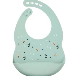 Nattou                    Bavoir silicone avec ours imprimé    Vert
