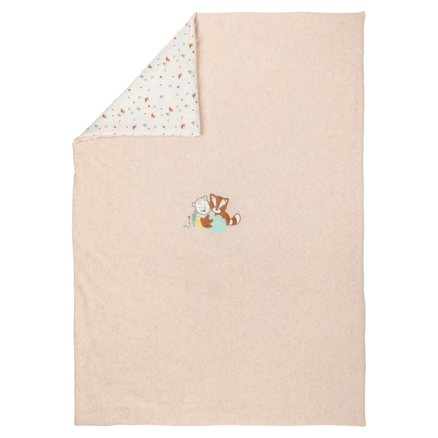 Nattou Boris et Jungo Couverture Beige 100x135 cm