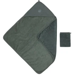 Nattou                    Cape de bain avec gant Axel et Luna    Vert