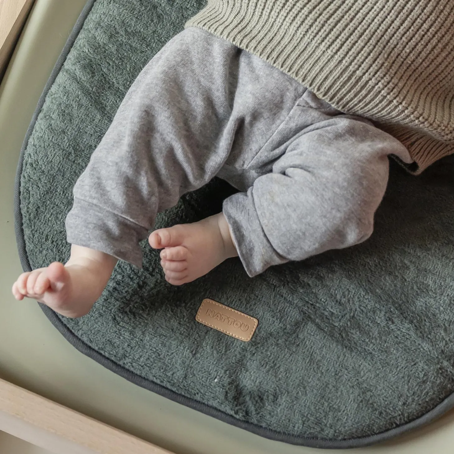 Nattou Coussin confort Care pour matelas à langer Vert