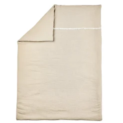 Nattou                    Couverture Plaid Gaze De Coton Fanfan    Sable            75x100 cm
