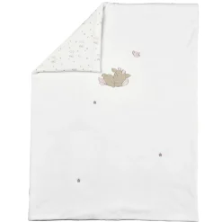 Nattou                    Couverture/Plaid Velours Fanfan    Blanc            75x100 cm