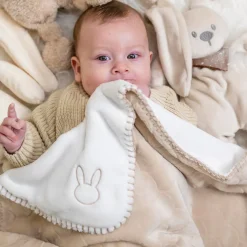 Nattou                    Couverture super douce    Beige