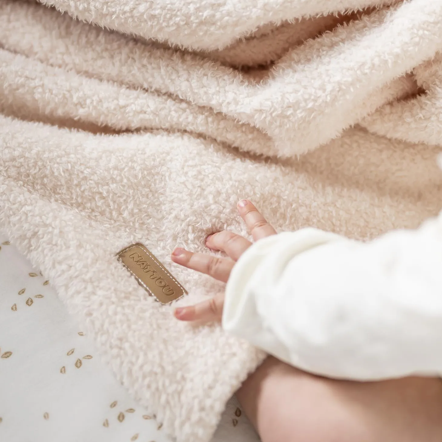 Nattou Couverture Supersoft Bouclette Teddy Ecru 75x100 cm