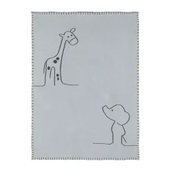 Nattou Couverture tricot Axel et Luna Vert 75x100 cm