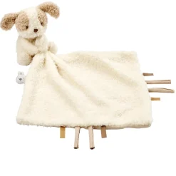 Nattou                    Doudou Câlin Couverture Chien Bouclette Teddy    Ecru