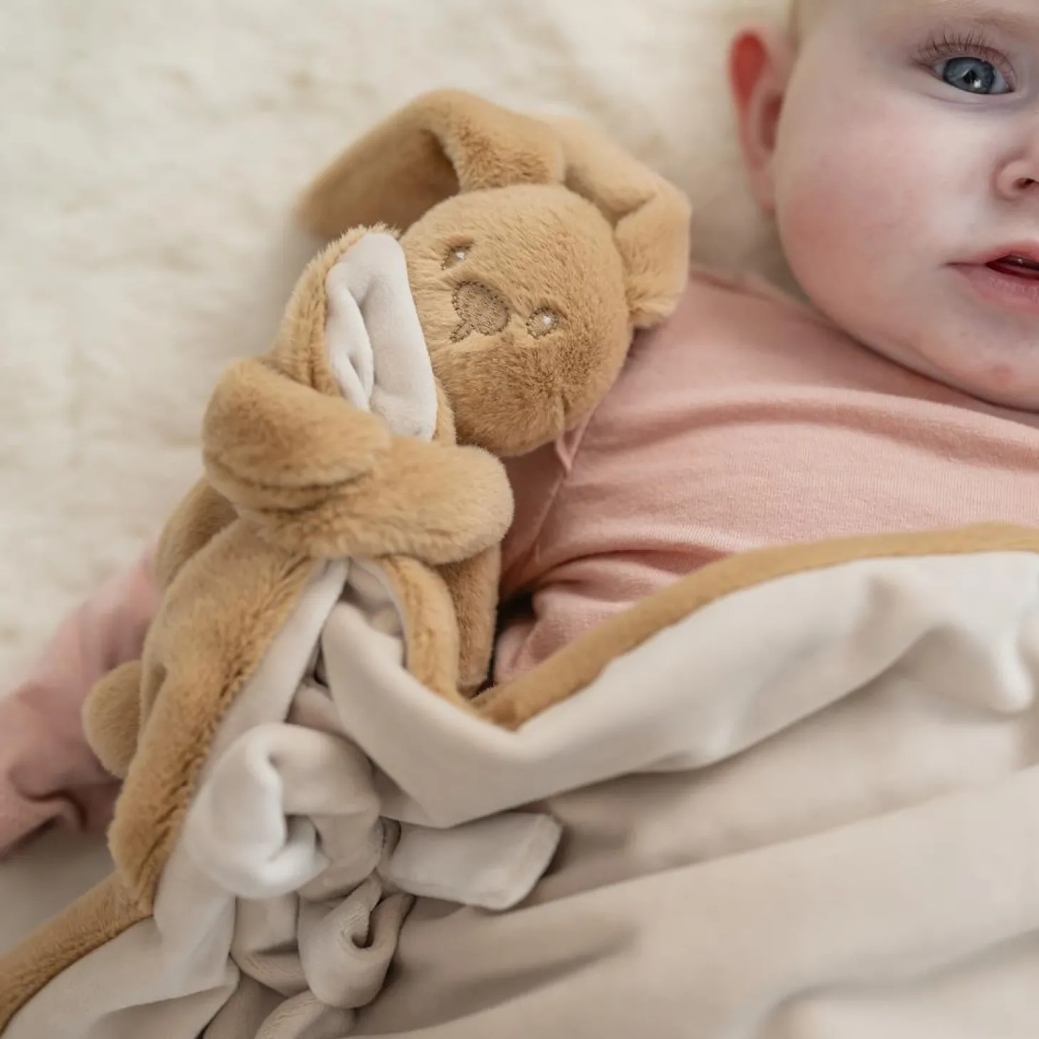 Nattou Doudou couverture Lapidou Toudous Beige Ambré