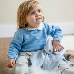 Nattou Doudou Lapidou Glow avec motif imprimé Bleu