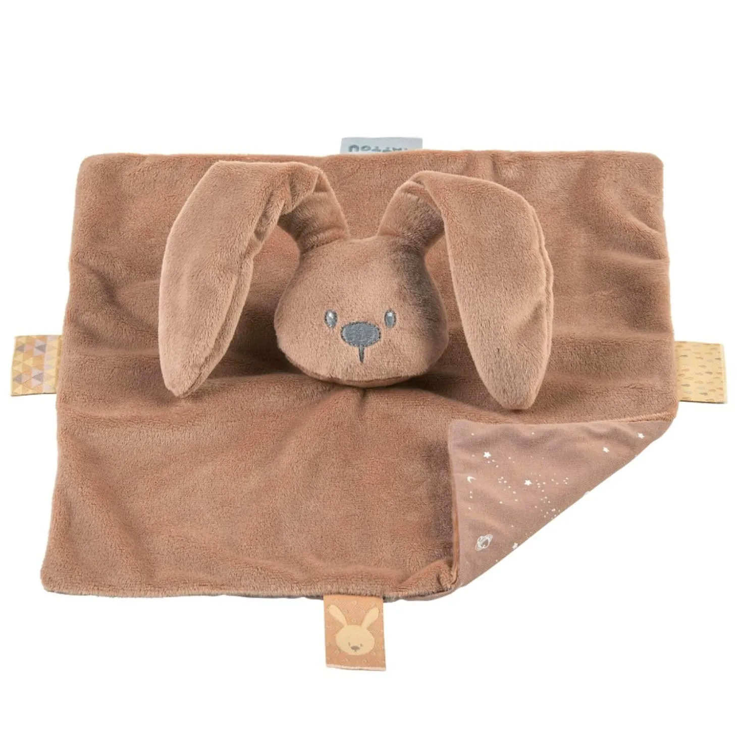 Nattou Doudou Lapidou Glow avec motif imprimé Marron