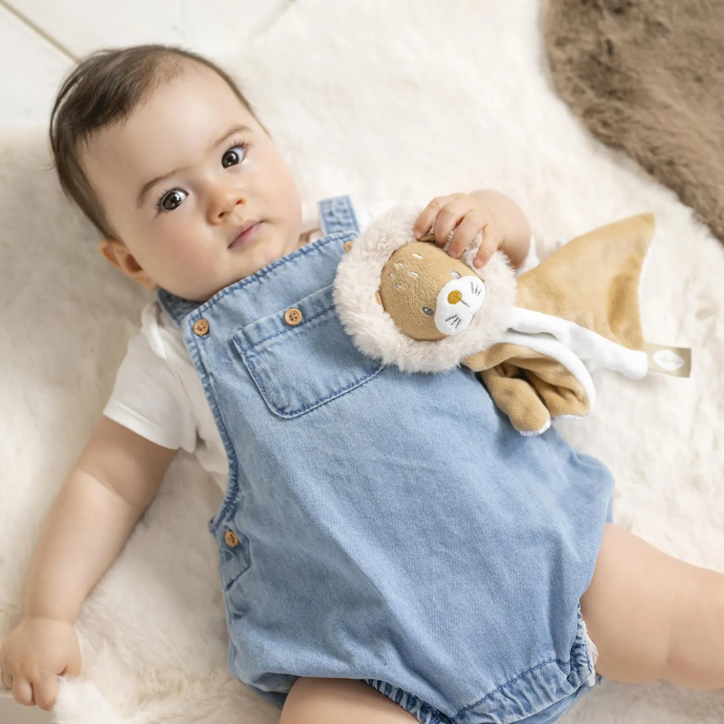 Nattou Doudou lion Ernest Beige