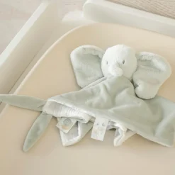 Nattou Doudou Velours Loulou Éléphant Vert tilleul
