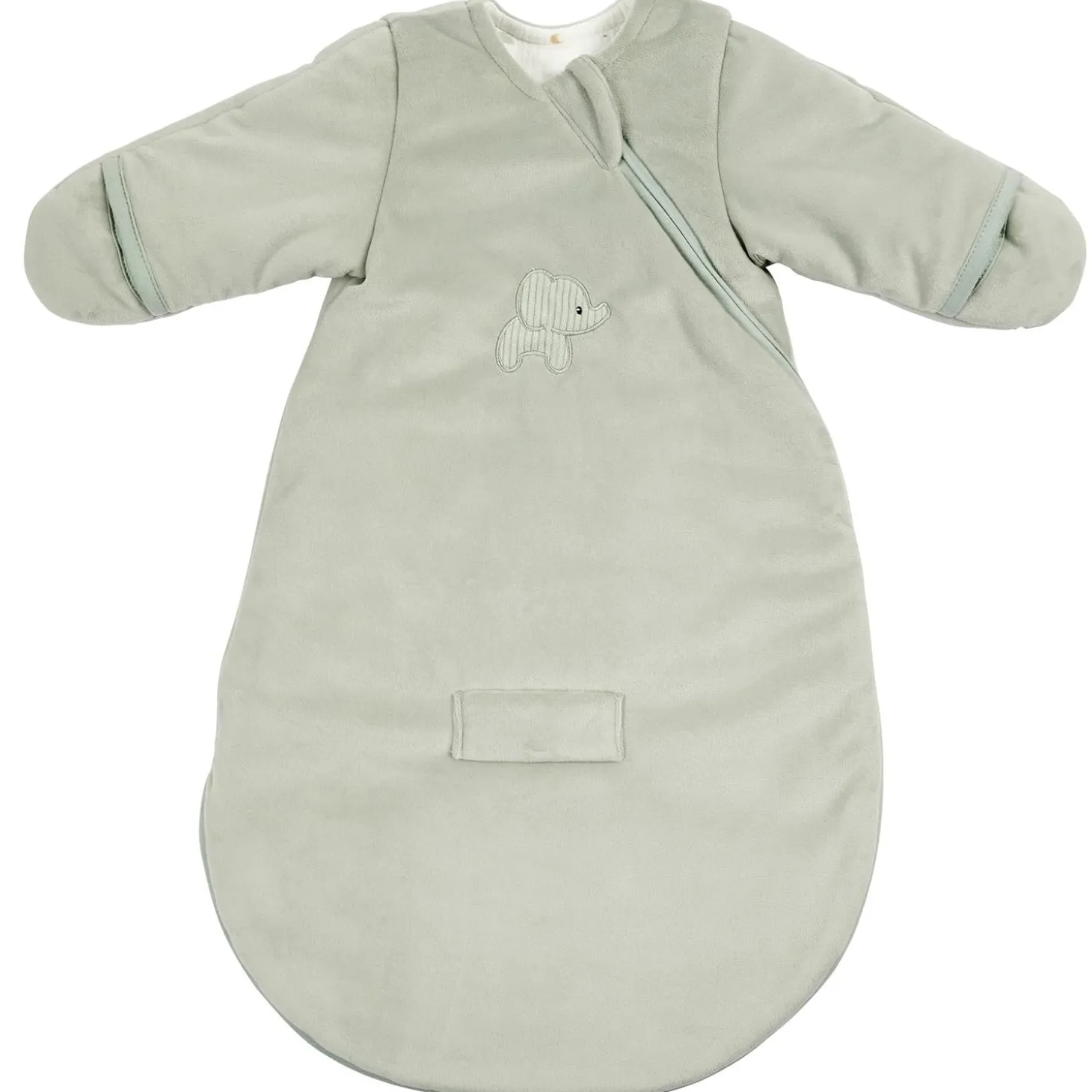 Nattou Gigoteuse Manches Velours Tog 2.5 Loulou Vert tilleul 60 cm / 0-3 mois