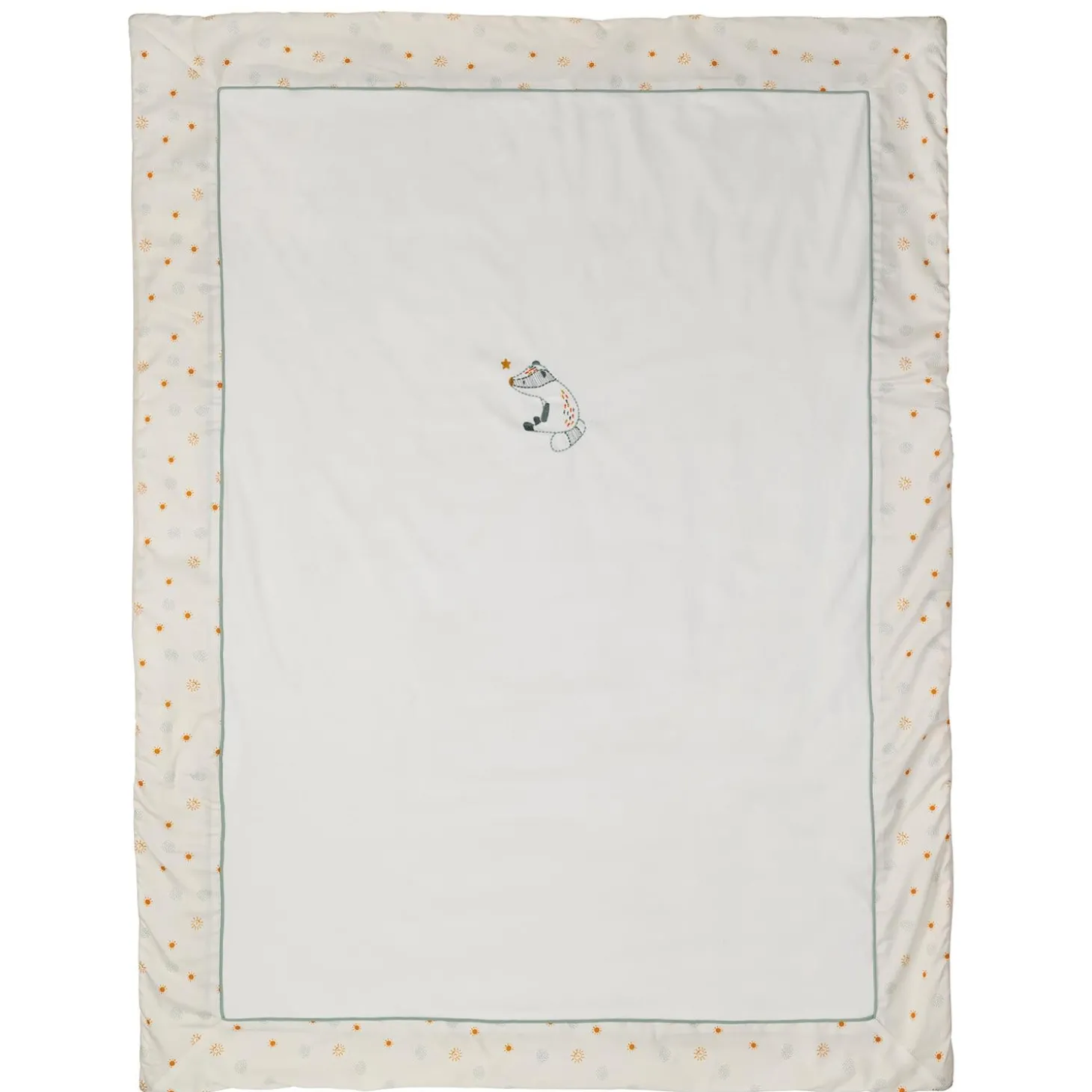 Nattou Grande couverture Felix et Leo Blanc 100x135 cm