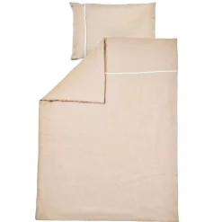 Nattou Housse de Couette avec Taie Gaze de Coton Fanfan Sable 100x140 cm