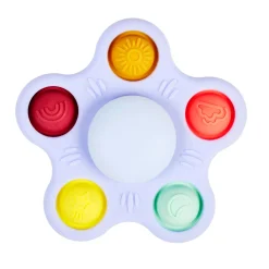 Nattou                    Jouet Spinner pop it Silicone    Mauve