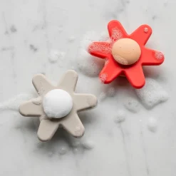 Nattou                    Jouet Spinner silicone fleur    Rose