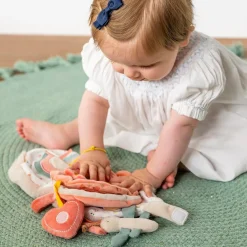 Nattou Livre d'activités en tissu Mila, Zoé et Lana Multicolore