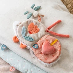 Nattou                    Livre d'activités en tissu Mila, Zoé et Lana    Multicolore