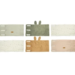 Nattou                    Lot de 6 Protèges Barreaux Loulou    Vert/Sable/Ecru