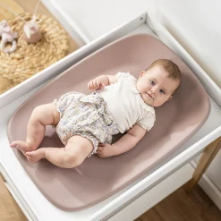 Nattou Matelas à Langer en mousse Care Softy Vieux Rose 50x70 cm