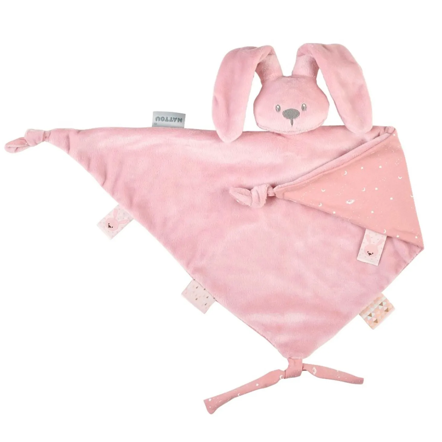 Nattou Maxi doudou Lapidou Glow Rose
