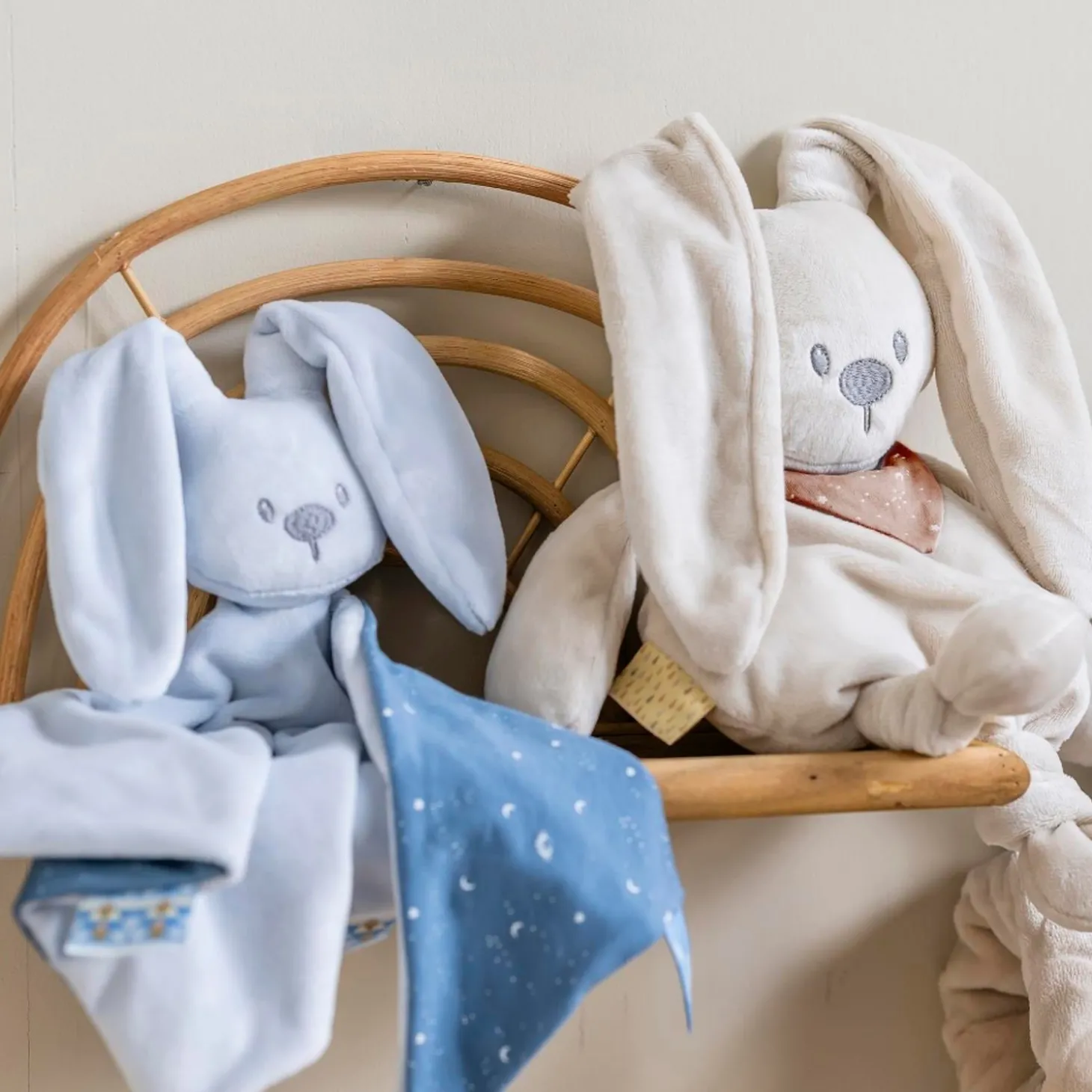 Nattou Maxi doudou Lapidou Glow Bleu