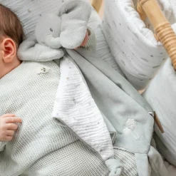 Nattou Maxi Doudou Loulou Éléphant Vert tilleul