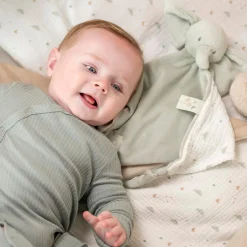 Nattou Maxi Doudou Loulou Éléphant Vert tilleul