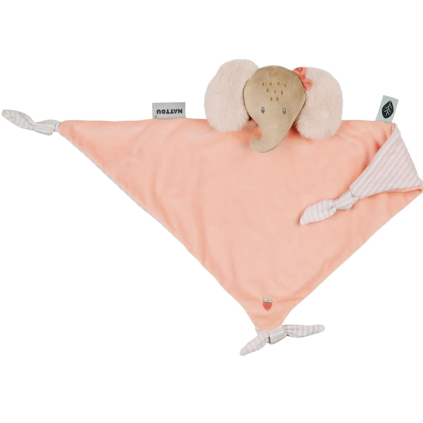 Nattou Maxi Doudou éléphant Oli Rose